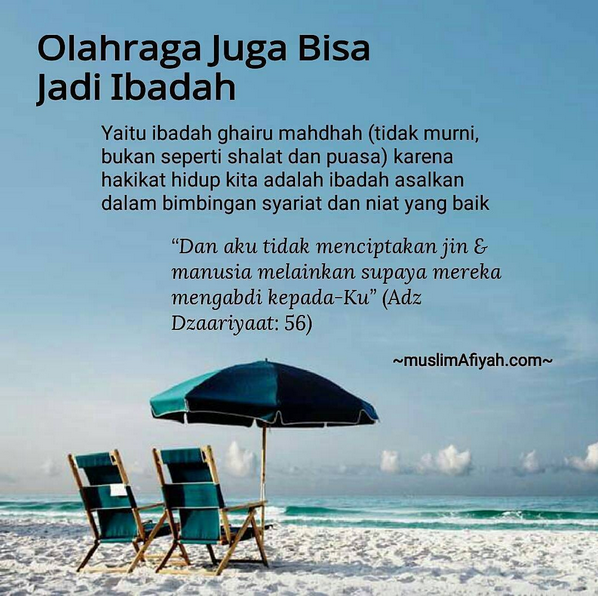 Olahraga juga bisa jadi Ibadah Olahraga juga bisa jadi Ibadah